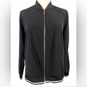 Zenergy Chico's Black Bomber Jacket